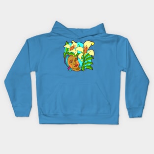 Queen Arum Lilies Kids Hoodie